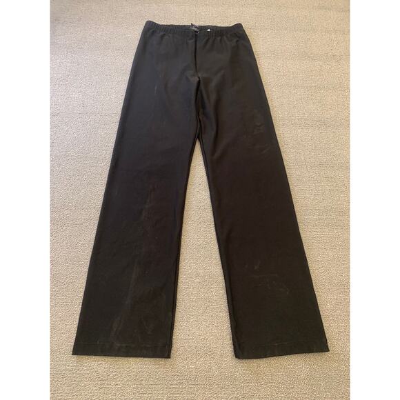 Vintage Nike Women Small Petite Black Straight Leg Pants Made in Taiwan 90's Y2K - Picture 1 of 14